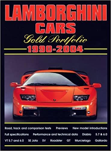 Lamborghini Cars 1990-2004 Gold Portfolio
